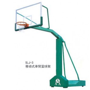 透明鋼化玻璃籃板移動單臂籃球架
